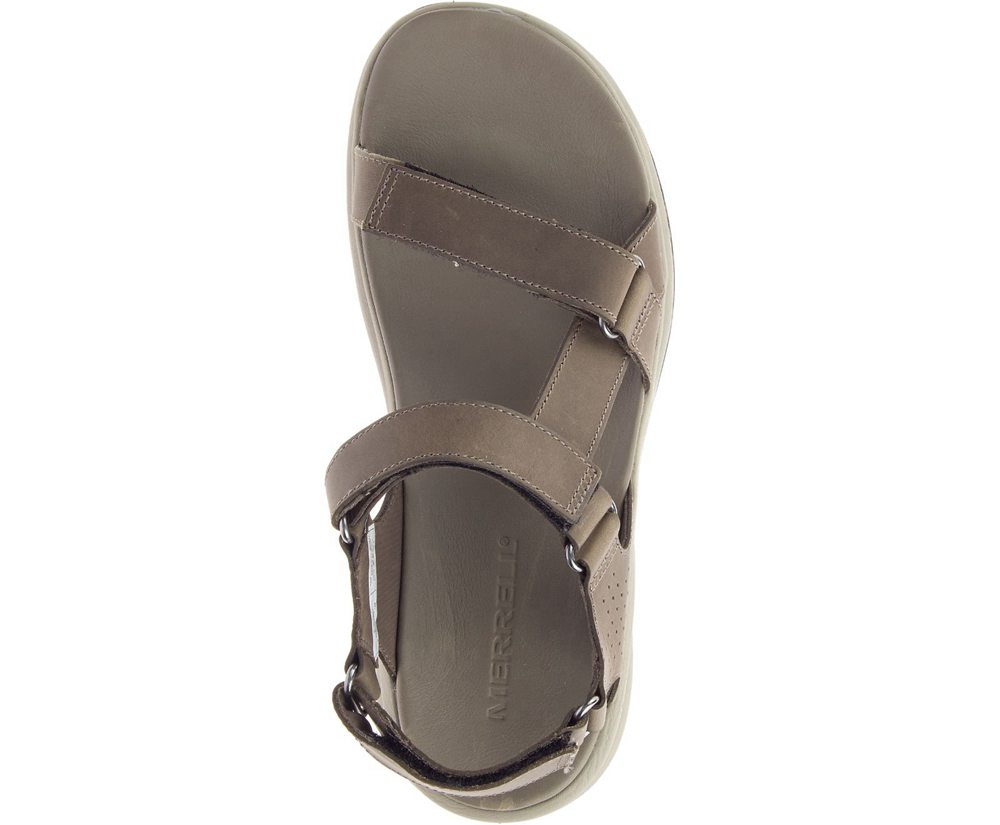 Sandalias Mujer - Merrell Tideriser Luna Convert Cuero - Marrones - MCJE-70942